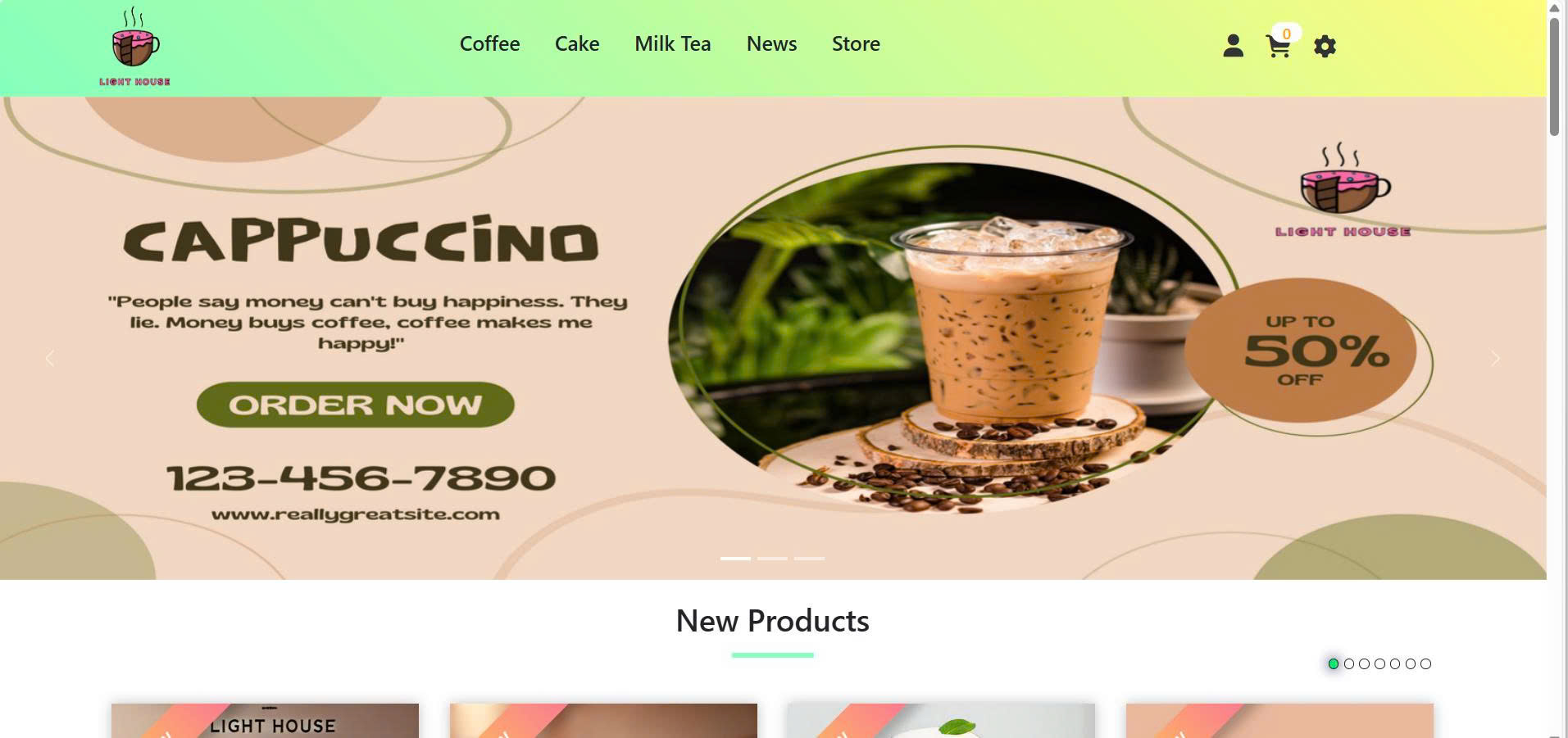Coffee and Bakery Shop Website